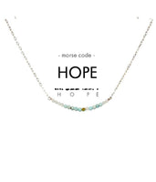 Morse Code Dainty Stone Necklace - wearwell
