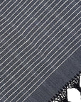 Woven Throw Blanket - Navy - wearwell
