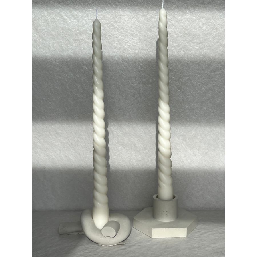 Spiral Taper Candles - set of 2 - wearwell