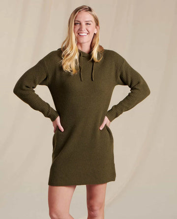 Whidbey Hooded Sweater Dress - wearwell