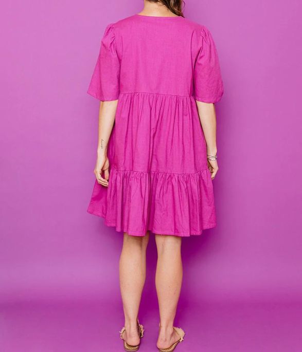 Adelaide Tiered Mini Dress - wearwell