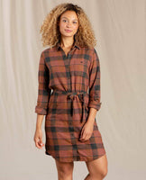 Raelynn Flannel Shirtdress - wearwell